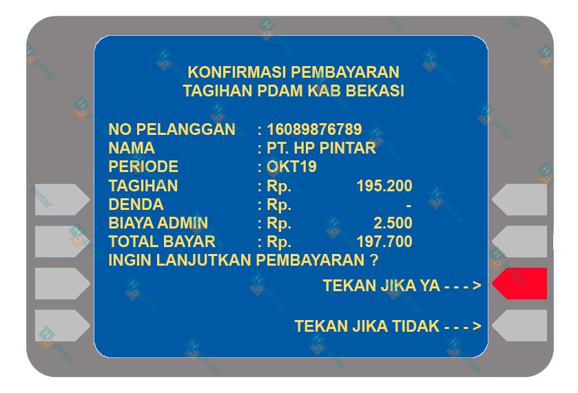 Bayar PDAM Lewat BNI, Lebih Mudah Pembayarab Via ATM - PAM Bekasi