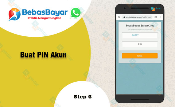Buat PIN akun bebas bayar - Cek Tagihan Pdam Via Whatsapp Bebasbayar
