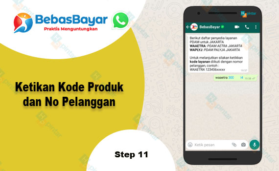 masukan kode produk dan no pelanggan pdam - Cek Tagihan Pdam Via Whatsapp Bebasbayar
