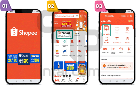 Buka Aplikasi Shopee 1 - Cara Transfer Linkaja Ke Linkaja & Ke Dana Shopeepay