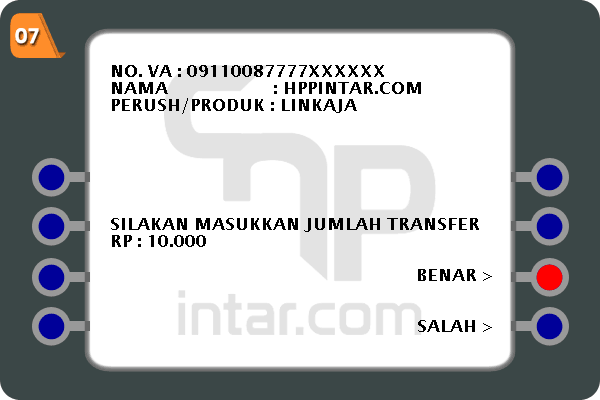 Nominal-Transfer-ATM-BCA-ke-LinkAja